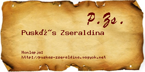 Puskás Zseraldina névjegykártya